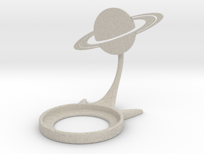 Space Saturn in Natural Sandstone