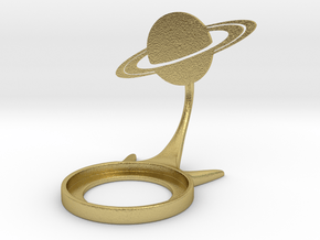 Space Saturn in Natural Brass