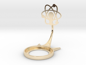 Science Atom in 14K Yellow Gold