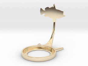 Animal Fish in 14k Gold Plated Brass