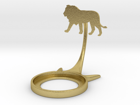 Animal Lion in Natural Brass