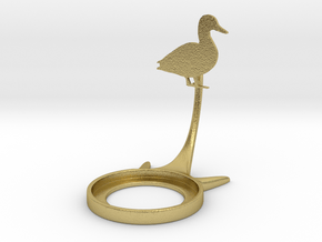Animal Duck in Natural Brass