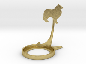 Animal Collie in Natural Brass