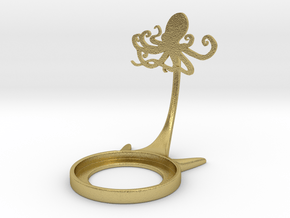 Animal Octopus in Natural Brass