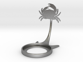 Animal Crab in Natural Silver