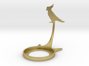 Animal Parrot in Natural Brass