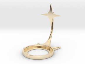 Christmas Star in 14K Yellow Gold
