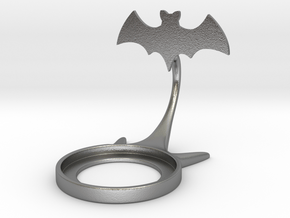 Halloween Bat in Natural Silver