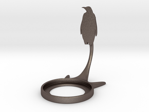 Animal Penguin in Polished Bronzed-Silver Steel