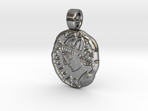Veliocasse coin [pendant] in Polished Silver