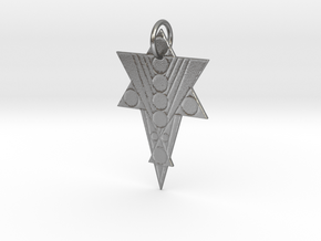 Pleiadi-Az Pendant in Natural Silver: Medium