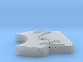 1/350 DKM Scharnhorst Fore Superstructure Deck1 in Smooth Fine Detail Plastic