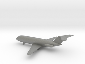 BAC-111 (British Aircraft Corporation One-Eleven) in Gray PA12: 6mm