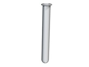 Tube - half inch test tube with lip in White Natural Versatile Plastic