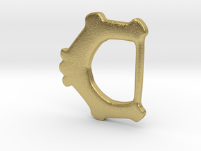 Ring-and-dot Buckle from East Winch in Natural Brass