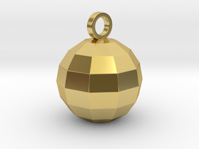 disco ball pendant polished in Polished Brass