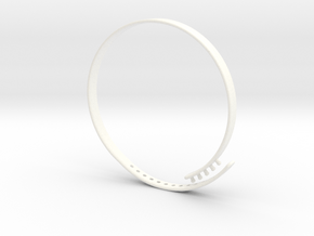 Bracelet "Solidarity"  | Just add your slogan! in White Processed Versatile Plastic