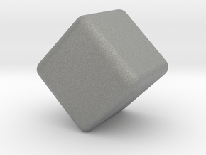Cube 1 in - Rounded 2mm in Gray PA12