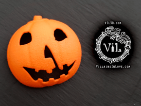 Halloween 1 PUMPKIN Pendant ⛧ VIL ⛧ in Orange Processed Versatile Plastic