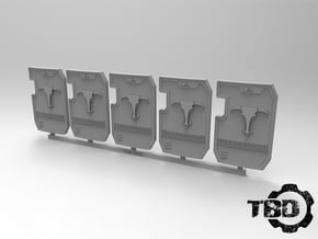 Minotaurs Primaris Boarding Shield X5 in Tan Fine Detail Plastic