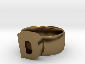 D Ring in Polished Bronze