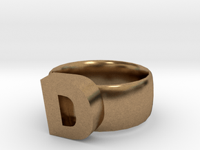 D Ring in Natural Brass