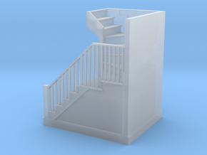 HO Scale staircase plus steps 10' 4" height  in Tan Fine Detail Plastic