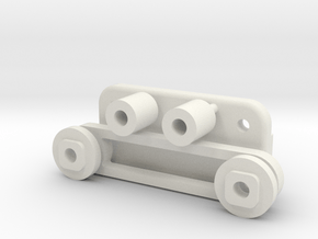 Tamiya FF01 Carbon Rear Top Deck Parts in White Premium Versatile Plastic