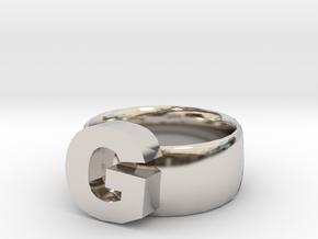 G Ring in Platinum