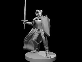 Tiefling Paladin in Smooth Fine Detail Plastic