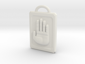 JoJo Hand Emblem in White Natural Versatile Plastic