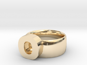 O Ring in 14K Yellow Gold