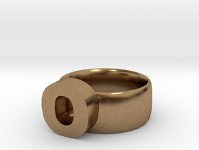 O Ring in Natural Brass