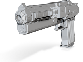 Scifi Pistol 1 in Tan Fine Detail Plastic
