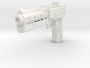 Scifi Pistol 1 in White Natural Versatile Plastic: Small