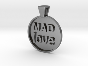 Mad Love Pendant in Polished Silver