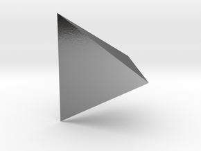 Tetrahedron 10mm in Polished Silver