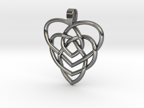 Motherhood Knot No Birthstones in Polished Silver