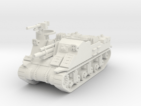 M7 Priest early 1/72 in White Natural Versatile Plastic