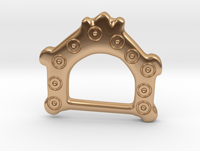 Ring-and-dot Buckle from Bracon Ash in Polished Bronze