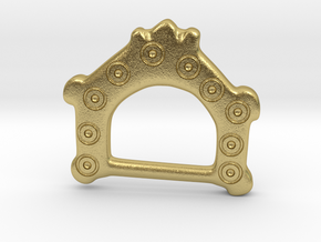 Ring-and-dot Buckle from Bracon Ash in Natural Brass