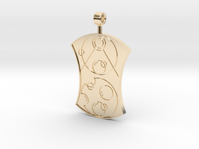 Doctor Donna Pendant in 14k Gold Plated Brass