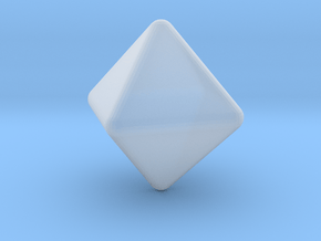 Octahedron Rounded V2 - 10mm in Tan Fine Detail Plastic