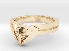 New WW Tiara Ring in 14k Gold Plated Brass: 5 / 49