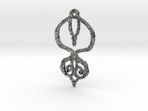 :Baby Lace II: Pendant in Fine Detail Polished Silver