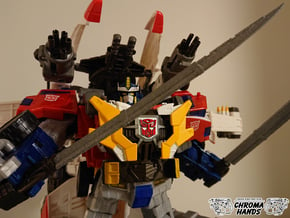 Cybertron Optimus Sonic Wing Extended Sword  in Gray PA12