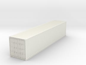 40ft Shipping Container 1/87 in White Natural Versatile Plastic