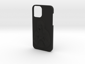 IPhone 12 Holy Mary Case in Black Premium Versatile Plastic