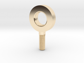 M3 screw eye for DuoLetter Shapes in 14K Yellow Gold