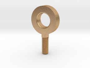 M3 screw eye for DuoLetter Shapes in Natural Bronze